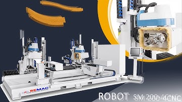 Robot Phay Mộng Dương 2 Đầu CNC SM 200 - 4 CNC - Double End Tenoner ROBOT | Quốc Duy