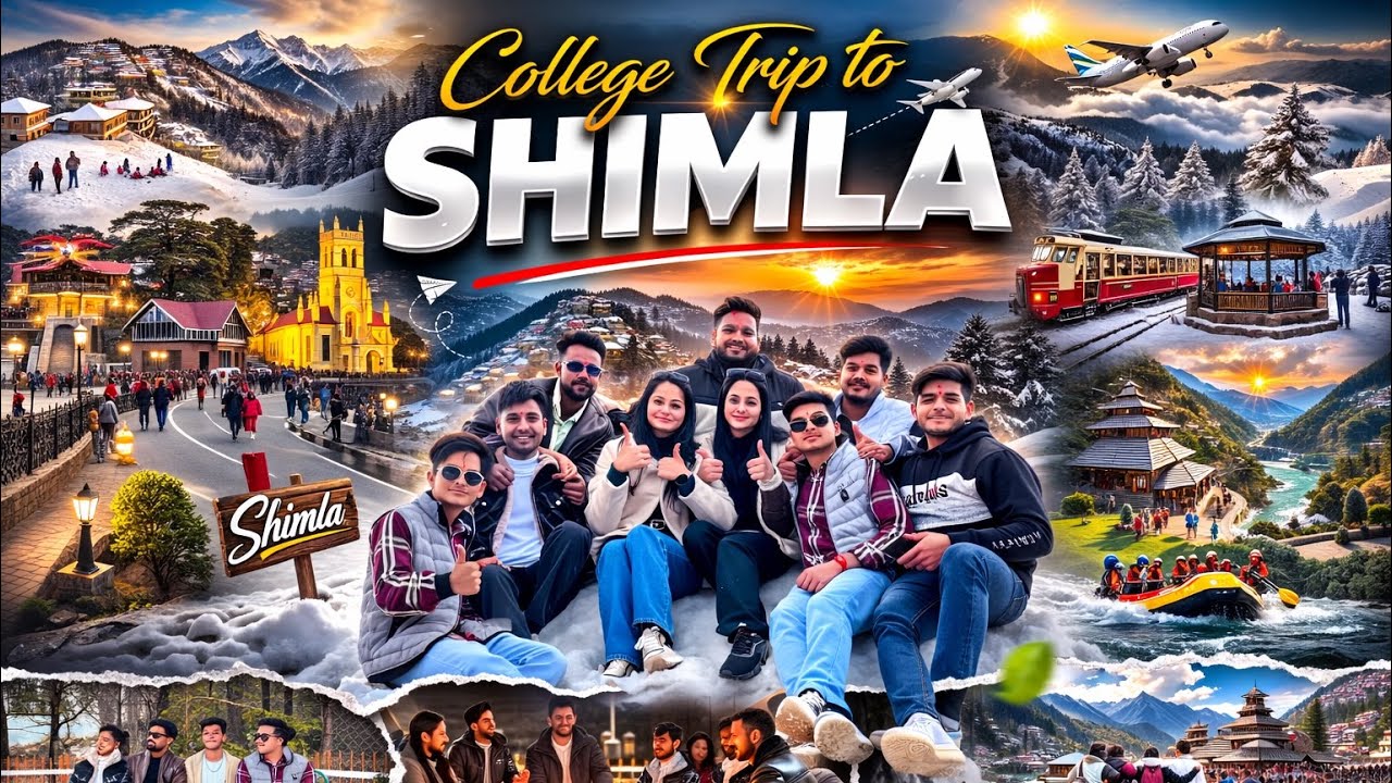 College Trip To Shimla 🏔️ | Snowfall | Mall Road | Prateek Zenvy | #ShimlaTrip  #PrateekZenvy