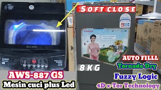 Cara menggunakan & unboxing Dan Review Sanken Aws 887 Gs Mesin cuci Terbaru.