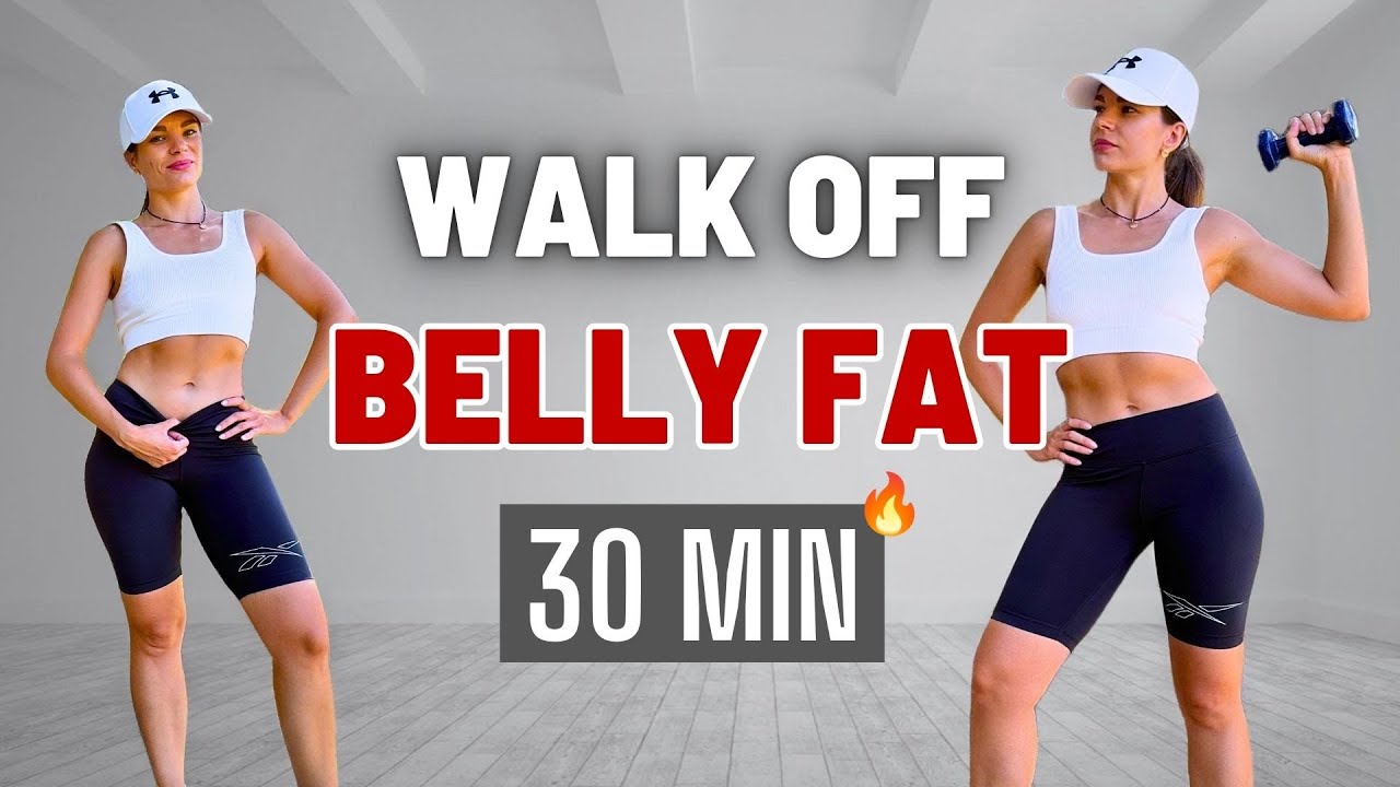 LOSE BELLY FAT in 30 MIN: Walking Workout for a Smaller Waist - YouTube