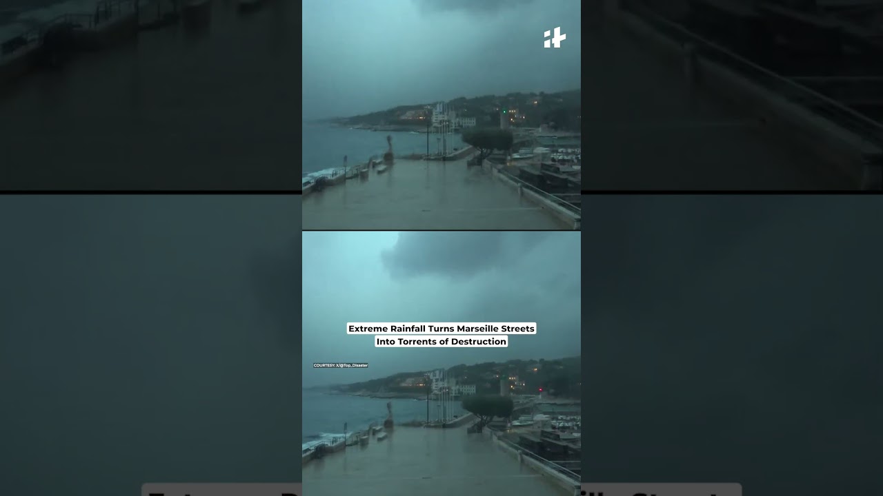 Extreme Rainfall Turns Marseille Streets Into Torrents of Destruction