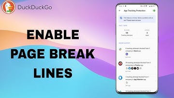 How To Turn On And Enable Page Break Lines On DuckDuckGo App