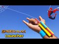 how to make spider man launcher | Easiest web shooter | Marvel toy | Rubberband Paper toy