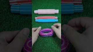 Creating Style Pink Crunchy Sound POP-TUBE #diy #satisfyingvideos #relaxing #oddasmr #poptubesounds