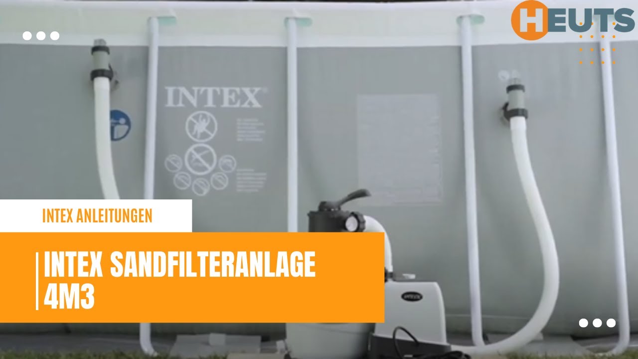 Intex Sandfilteranlage 4m3 YouTube