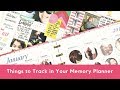 Things to Put in Your Memory Planner