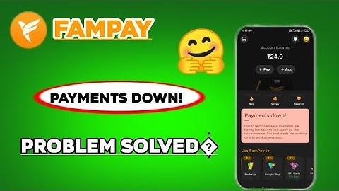 Fampay UPI Payments Paused Temporarily  | Fampay UPI Service Down Problem Fix 2023