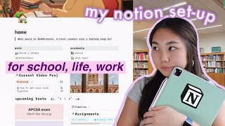 how i organize my ENTIRE life on notion (as a student and creator)