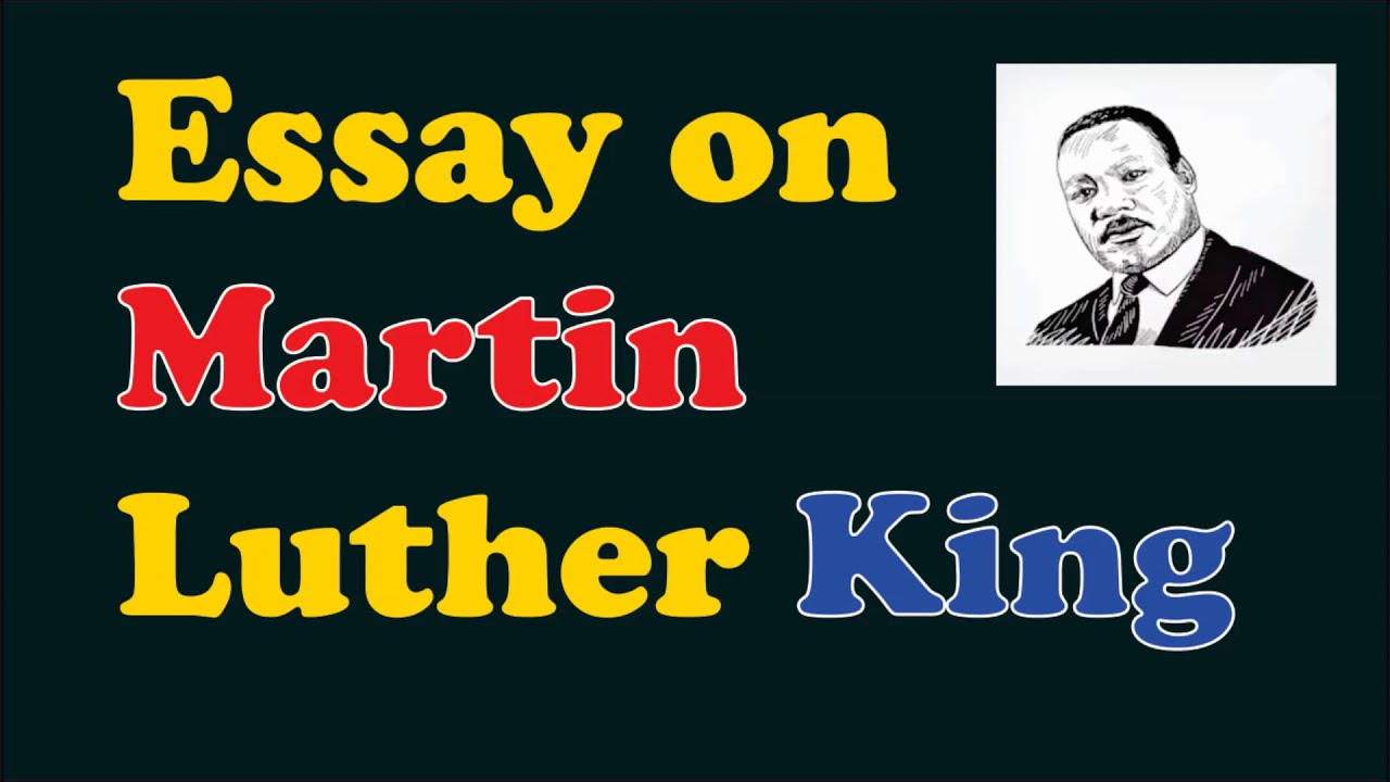 good hook for martin luther king essay