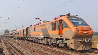 1st run 16619 podanur dhanbad Amrit Bharat express led by Rpm ab wap5 twins 