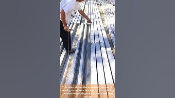 The process of making a concrete fence post