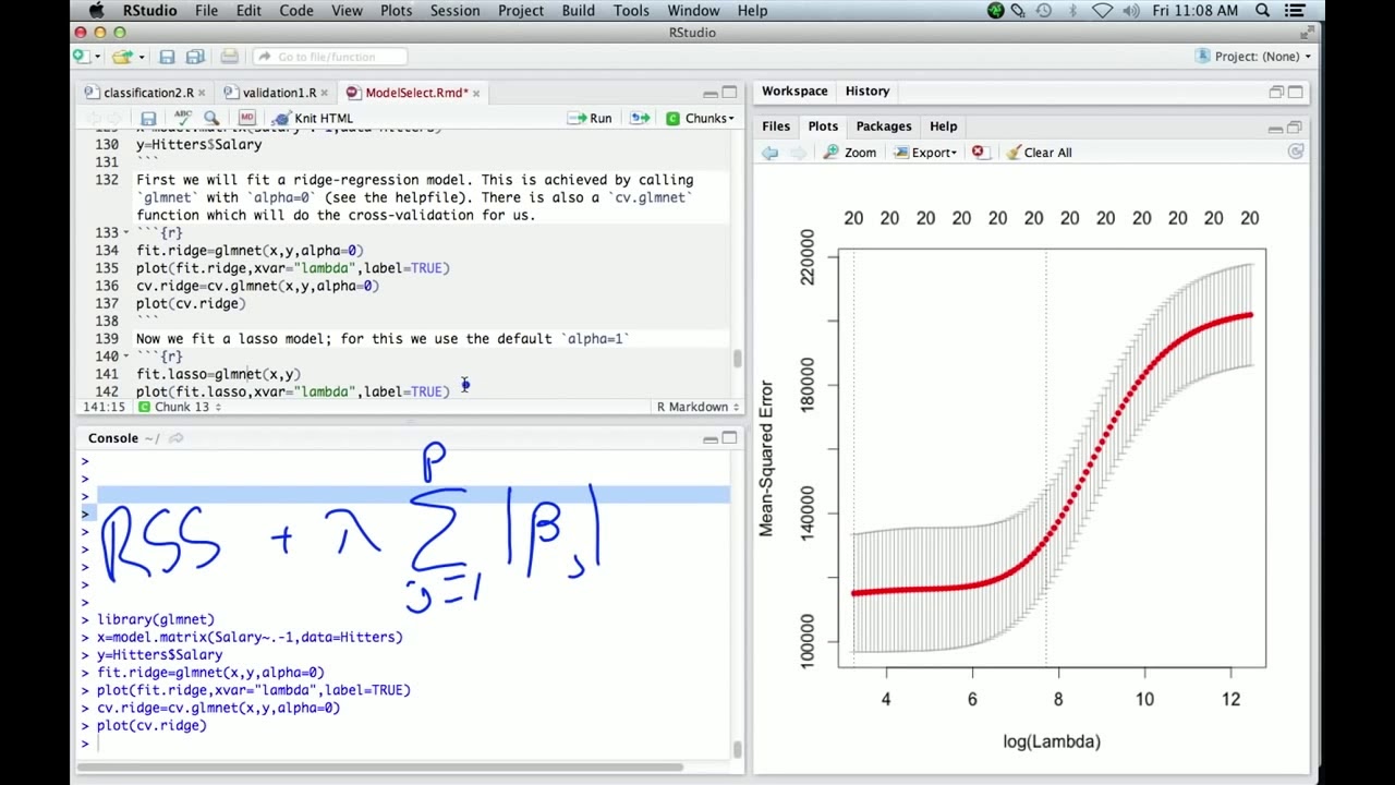 StatsLearning Lect10 R modelselection D 111213 - YouTube