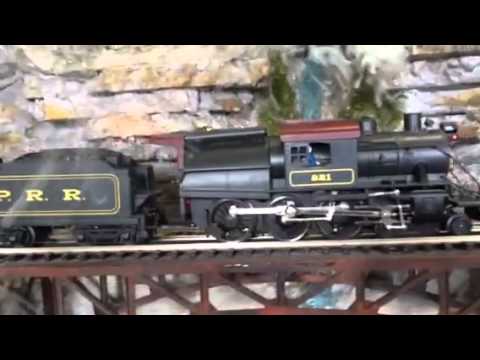 Lit PRR camelback with MTH PS3 upgrade wireless drawbar Pro - YouTube