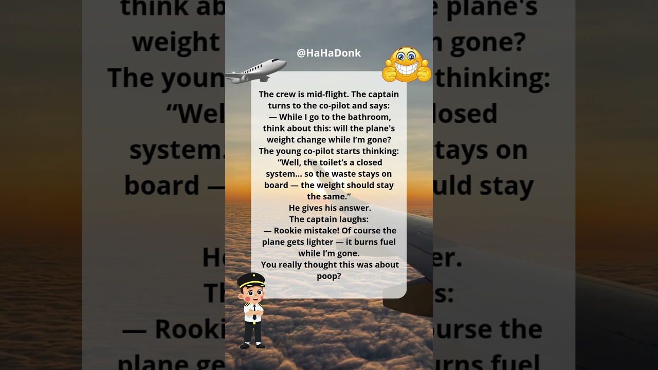 The weight of the aircraft and...an unexpected turn of events