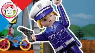 Playmobil en français Police commissaire Overbeck  - Le voleur de velo - La famille Hauser