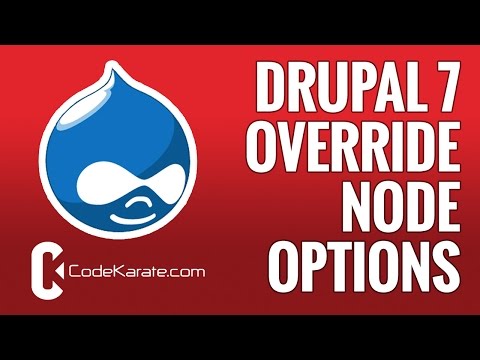 Drupal: Configuring Override Node Options Module