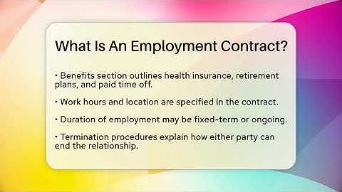 What Is An Employment Contract? - Law School Prep Hub