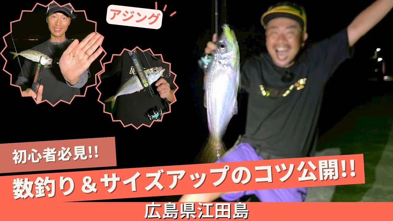 広島県江田島でナイトアジングゲーム！数釣りを存分に楽しもう！【フィッシングトリップ】