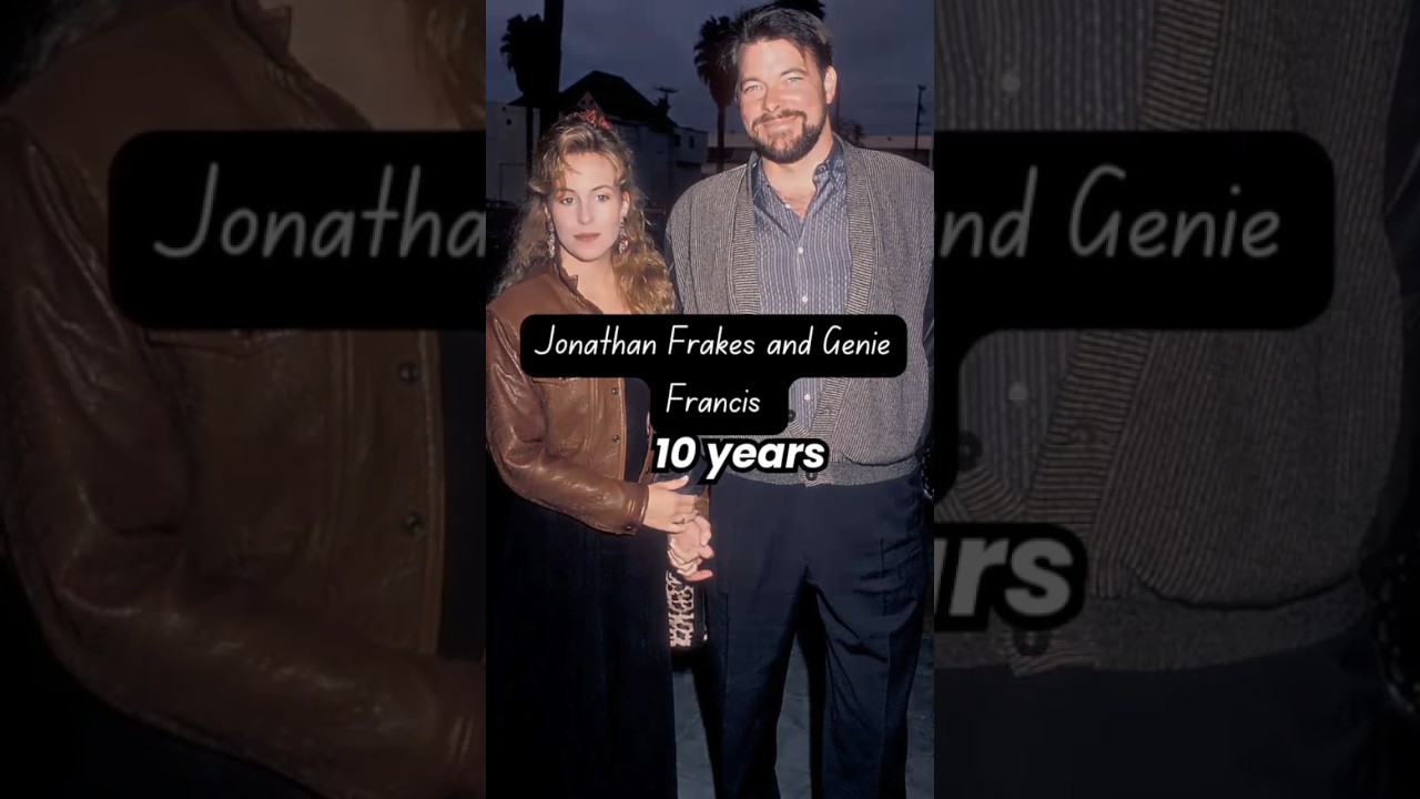 🌹 Celebrity Couples Age Gap, "Jonathan Frakes and Genie Francis" 
