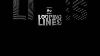 Infinite Looping Lines Animations in After Effects #animation #aftereffects #motiondesign