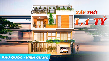 Mẫu Biệt Thự 3 Tầng Hiện Đại 1,1 TỶ Mặt Tiền 10m Đẹp Lung Linh Tại TP Phú Quốc Tỉnh Kiên Giang