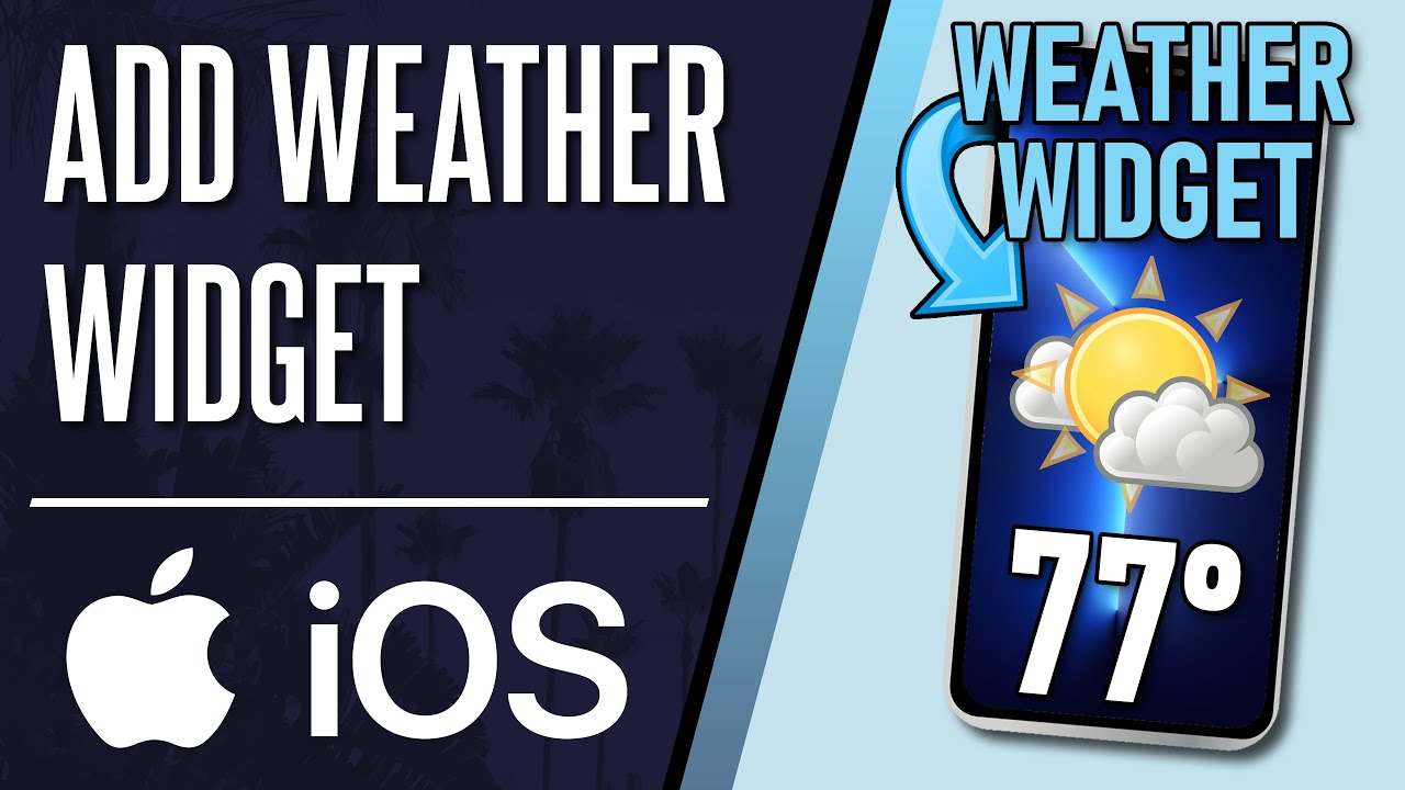 How To Add Weather To Home Screen On IPhone Or IPad iOS YouTube
