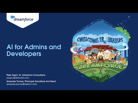 Dreamforce 2023 Session: AI for Admins and Developers - YouTube