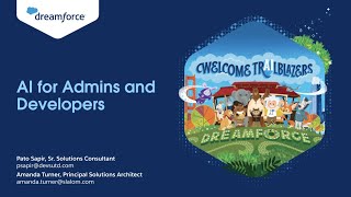 Dreamforce 2023 Session: AI for Admins and Developers