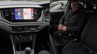 How to use Apple Carplay to set the sat nav, call, send, read texts, play music, in a 2019 VW Polo