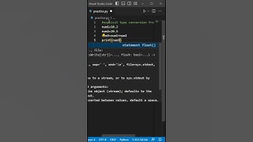 Explicit type conversion from float to integers #float #integer #python
