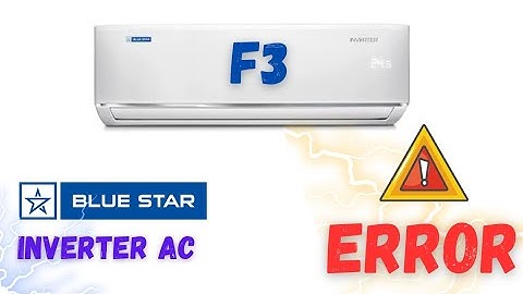 F3 ERROR IN BLUESTAR INVERTER AC || ERROR || BLUESTAR INVERTER AC || #error #inverterac #bluestarac