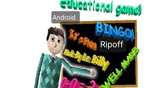 Billy basic educational game Ripoff android port baldi basics mod