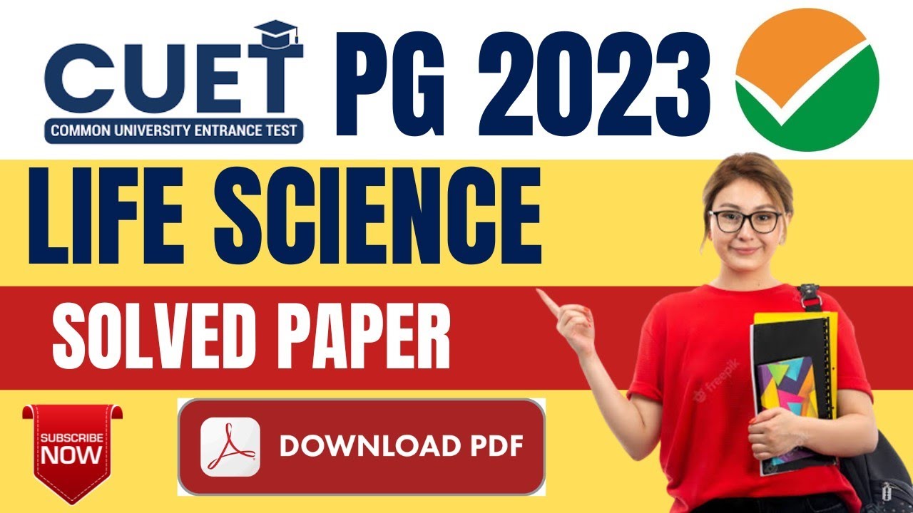 CUET PG Life Science Exam Solved Question Paper 2023 | Life Science ...