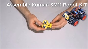 Assemble Kuman Smart Car Arduino Robot KIT SM11 Step 3: Install the Ultrasonic Ranger On The Mount