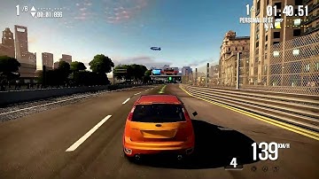 Need For Speed SHIFT 2 #CloudGaming: Video Settings MAX - Shanghai Race - Ford Focus ST :) Tigaroo