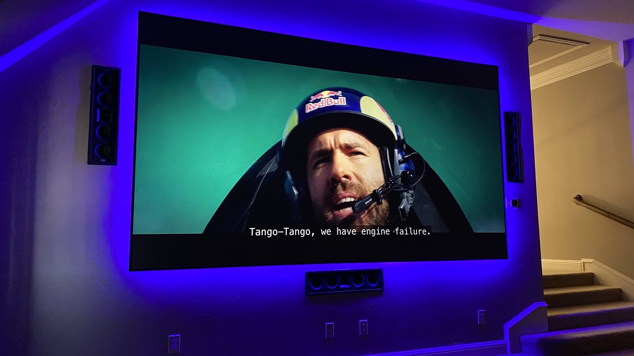 DEMO TIME! 8K Projector JVC RS3000 w/150" Black Diamond THX Klipsch