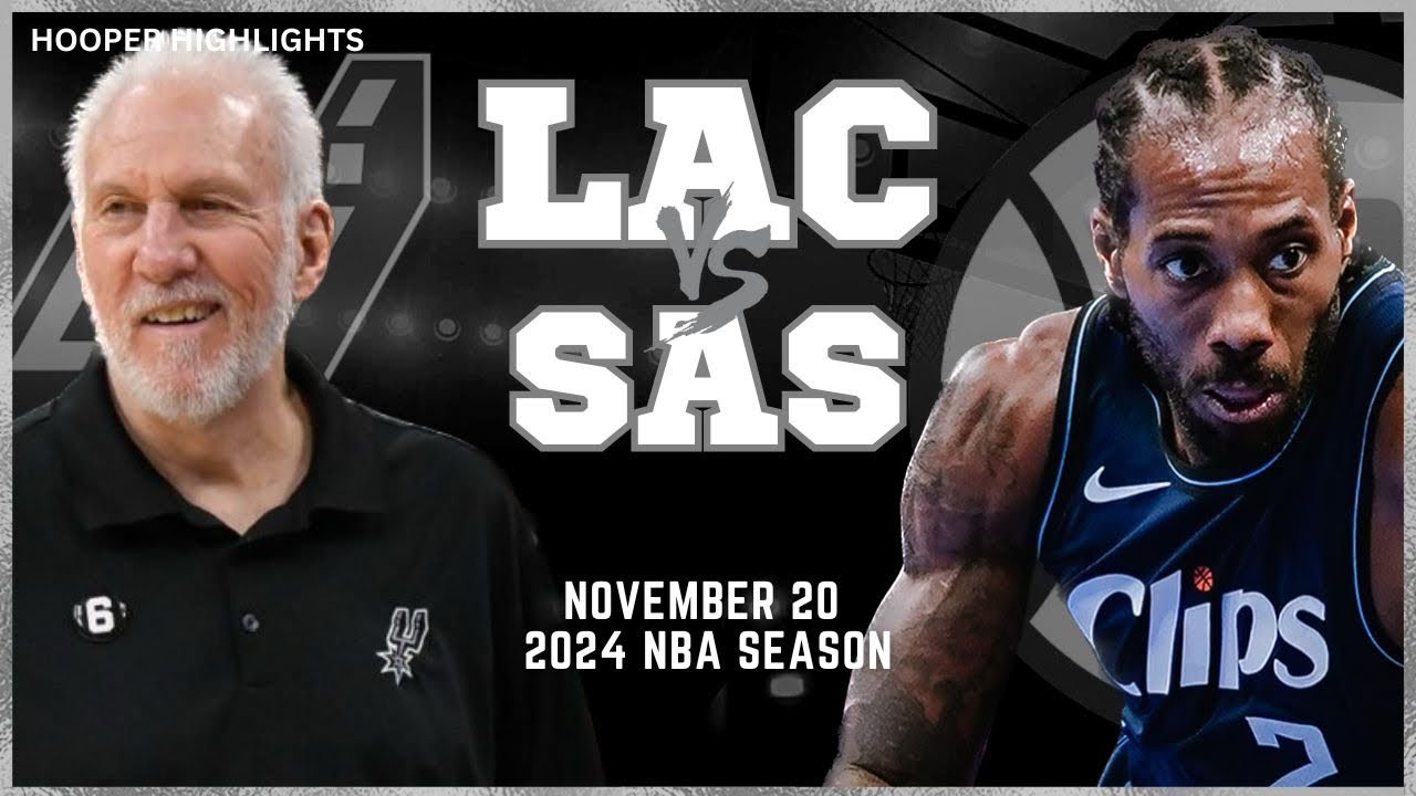 San Antonio Spurs vs LA Clippers Full Game Highlights | Nov 20 | 2024 NBA Season