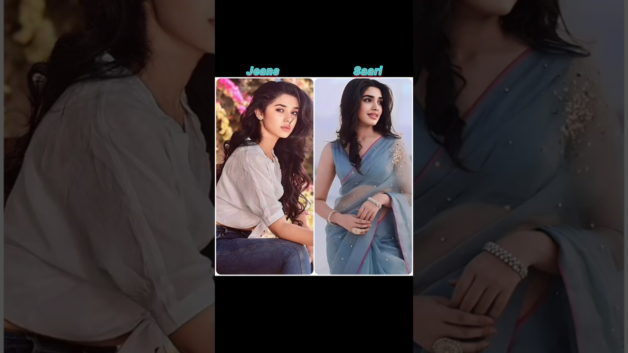 South actress jeans vs Saree 