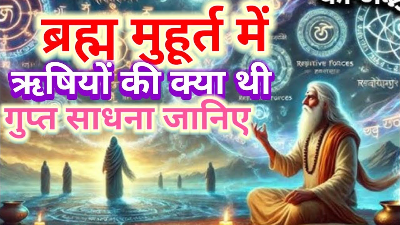 ऋषियों की वह गुप्त साधना विधि जो केवल ब्रह्म मुहूर्त में ही फल देती है” #meditation 