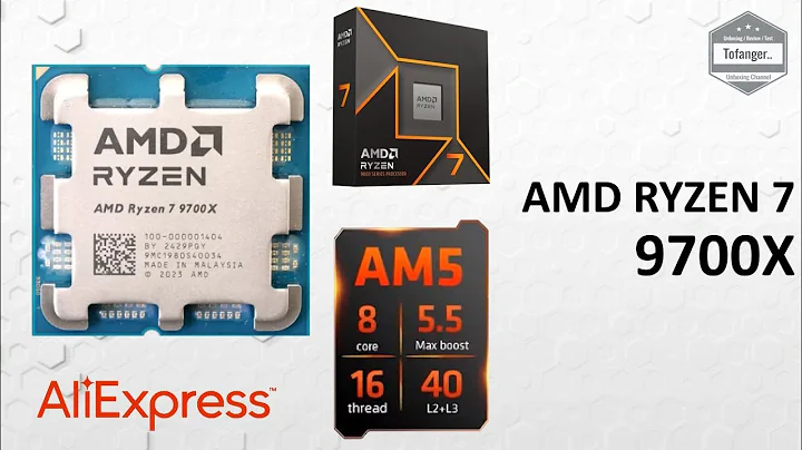 AMD Ryzen 7 9700X - AliExpress - AMD Processor - 5.5GHz 8 Cores 16 Threads TDP 65W - AM5 CPU