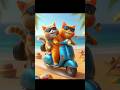 Two bestfriends cat celebration party  trending cat viral funny ai.art youtubeshorts ai