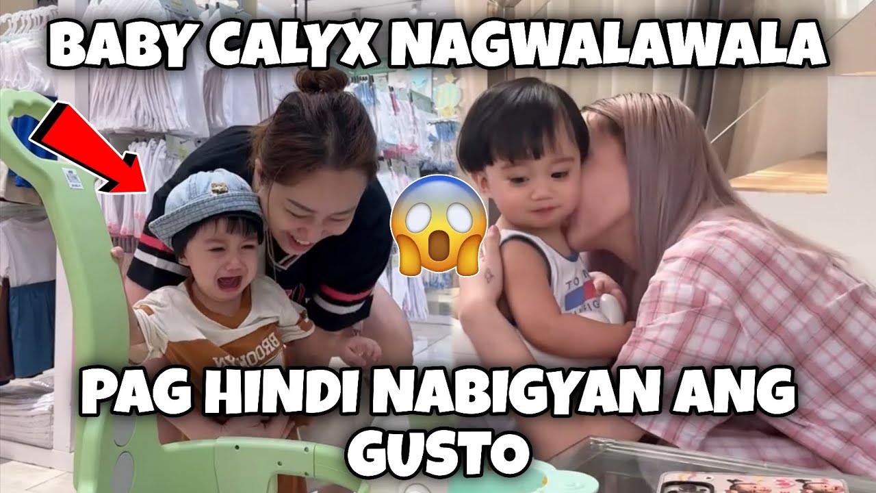 BABY CALYX NAGWALAWALA 😱😅😂 PAG HINDI NABIGYAN ANG GUSTO #sabbyandsophia #yajifigueroa #calyx #yabby 