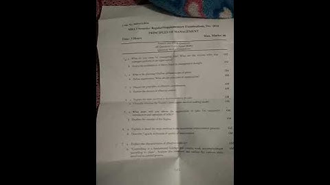 MBA 2019 JNTUK 1st sem POM paper