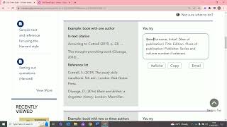 Cite Them Right   Formatting References in your referencing List
