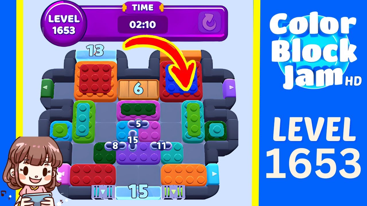 Color Block Jam Level 642 (1653) Solution Walkthrough