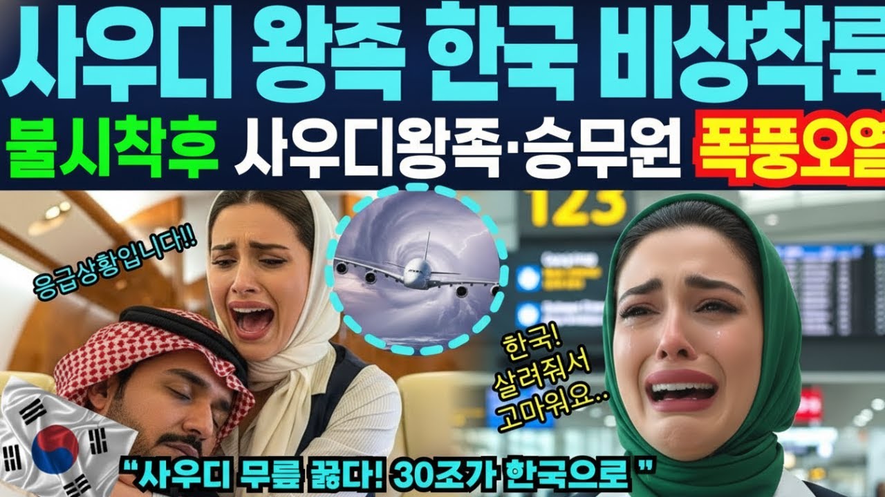 [해외감동사연] 사우디 미녀승무원, 왕족과 한국 인천공항에 비상착륙! 단 하루 만에 30조원 결정을 뒤집은 충격 고백!
