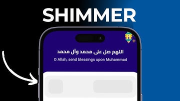Shimmer effect with one Tap in Flutter - بالعربي