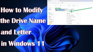 How to Modify the Drive Name and Letter in Windows 11