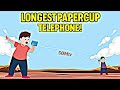Can Sound Travel This Far Through a Paper Cup?! "सबसे लंबा पेपरकप टेलीफोन