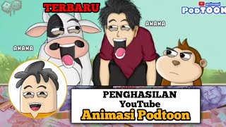 TERBARU Gaji YouTube Animasi Podtoon / Youtuber Animasi